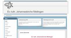 Desktop Screenshot of meitingen-evangelisch.de