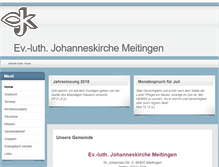 Tablet Screenshot of meitingen-evangelisch.de